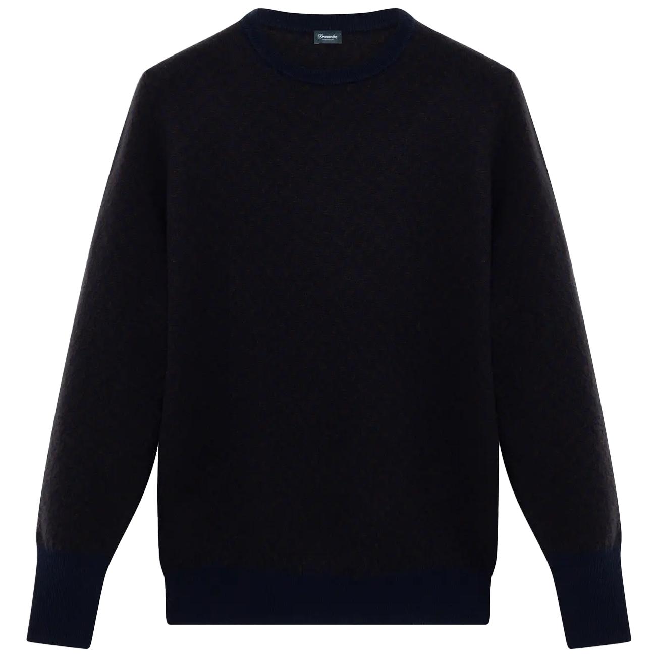 Maglia Girocollo In Cashmere Con Lama Di Rasoio D2K103 RB67 797+598 DRUMOHR 