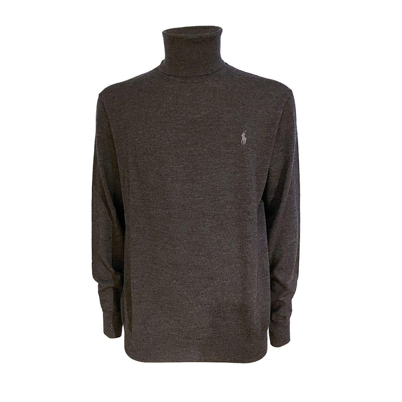 Dolcevita In Lana Merino Uomo Antracite 710771090 004 ANTRACITE POLO RALPH LAUREN 