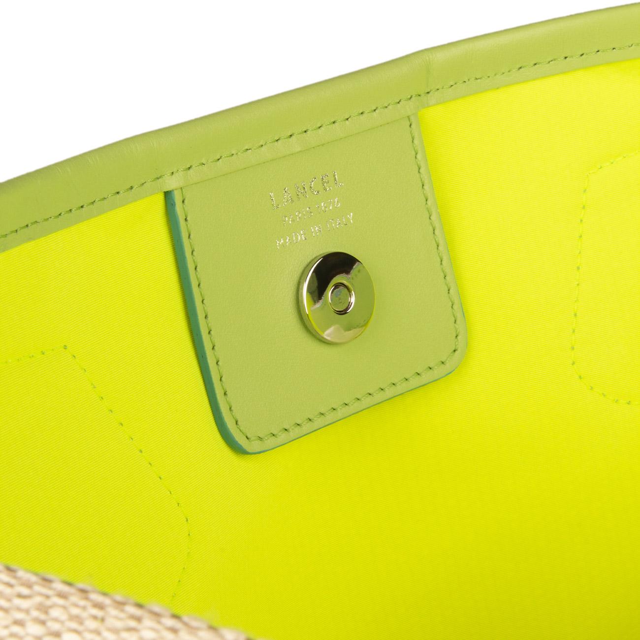 Borsa Cabas Ete Donna Natural Vert Pomme A10749GNTU GN NATURAL/VERT POMME LANCEL 