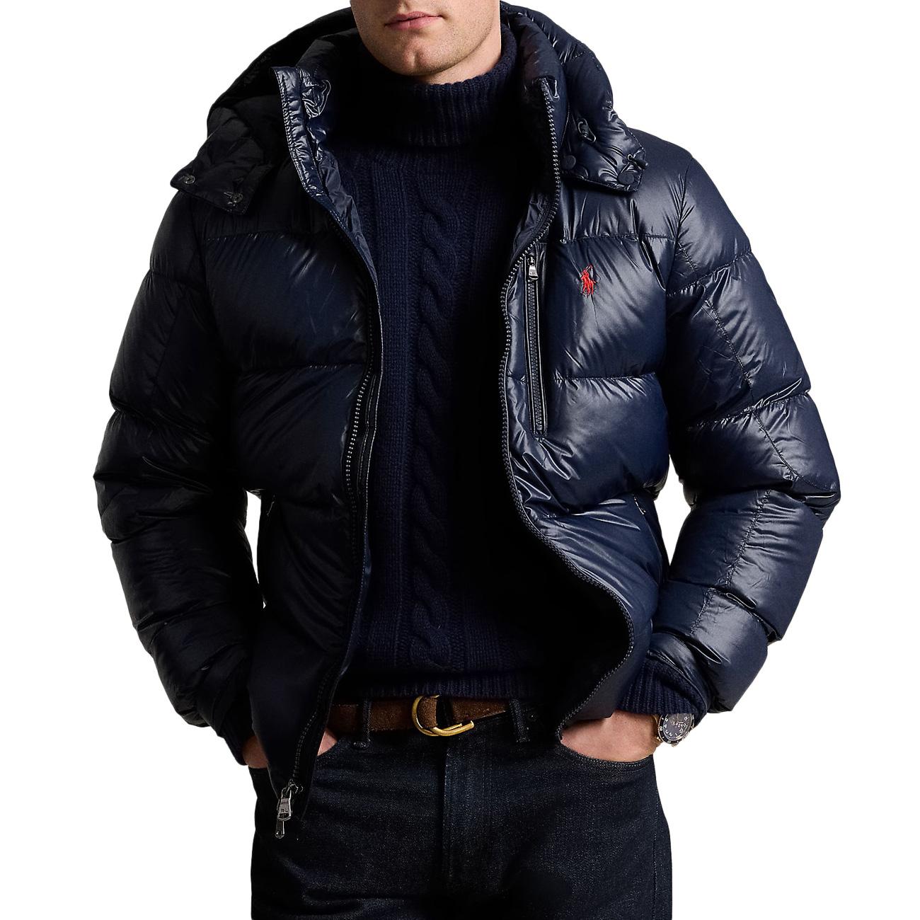 Bomber Lucido Gorham Uomo Collection Navy Glossy 710950912 003 COLLECTION NAVY GLOSSY POLO RALPH LAUREN 