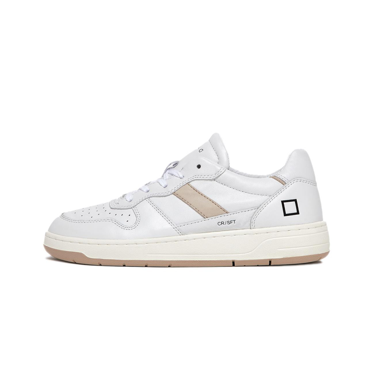 Sneakers Court 2.0 Soft Donna White Natural W401-C2-SF-IN WHITE/NATURAL D.A.T.E. 