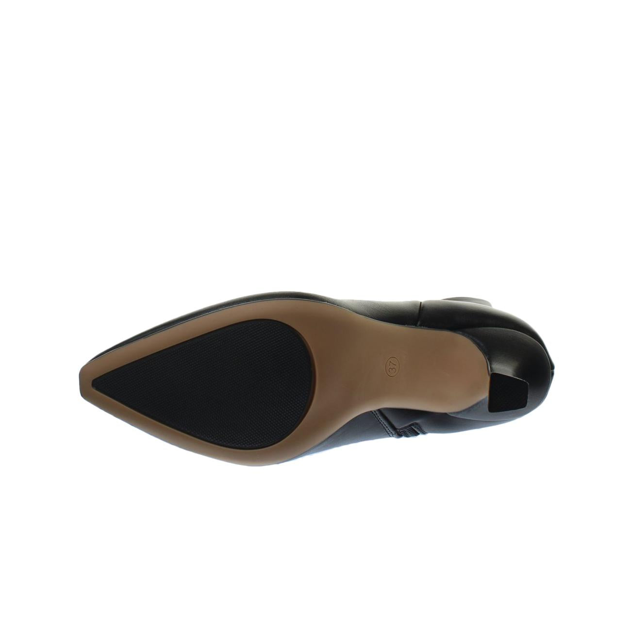 Stivali Alti Con Tacco E Gambale Morbido Donna Nero 8654 NERO KHARISMA 