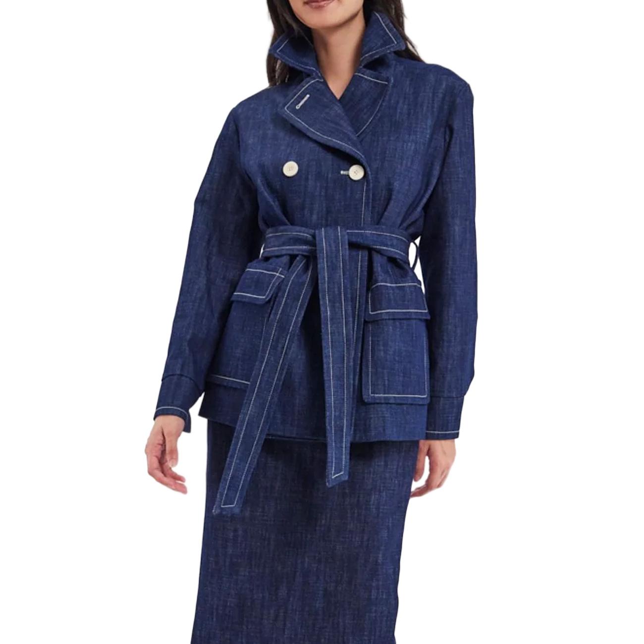 Cappotto Pikot Donna Blue Jeans 12M012CO851 P243 BLUE JEAN INES DE LA FRESSANGE 