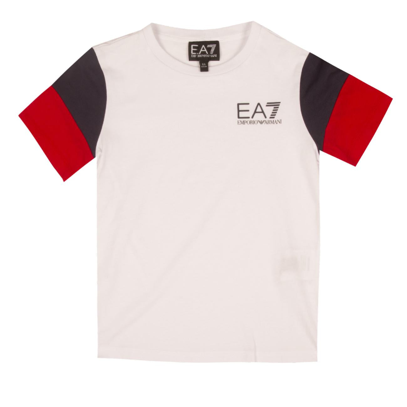 T-Shirt Colorblock Bimbo White 3LBT65BJ02Z 1100WHITE EA7 