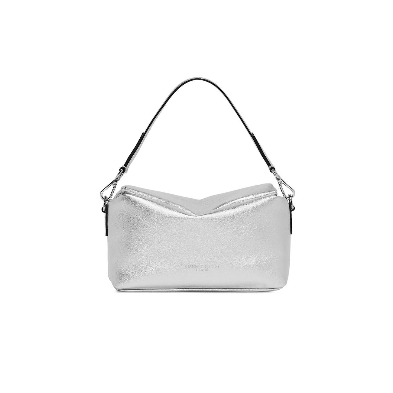 BORSA VALENTINA PELLE GIANNI CHIARINI BS10210SOLLAM 359 ARGENTO GIANNI CHIARINI 
