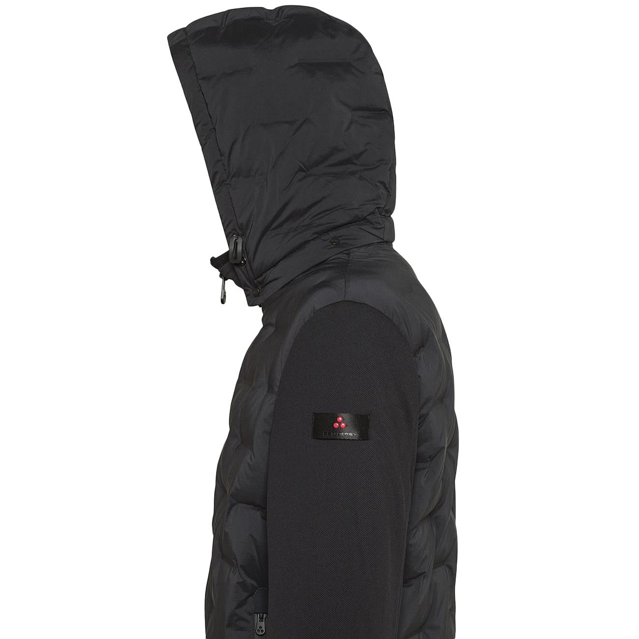 Giacca holzer sjn bmat bimateriale con trapunta jacquard PEU5206 01191802 NER PEUTEREY 