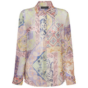 Camicia Stampa Floreale 5018P000314N 043 MULTICOLOR ELENA MIRO' 