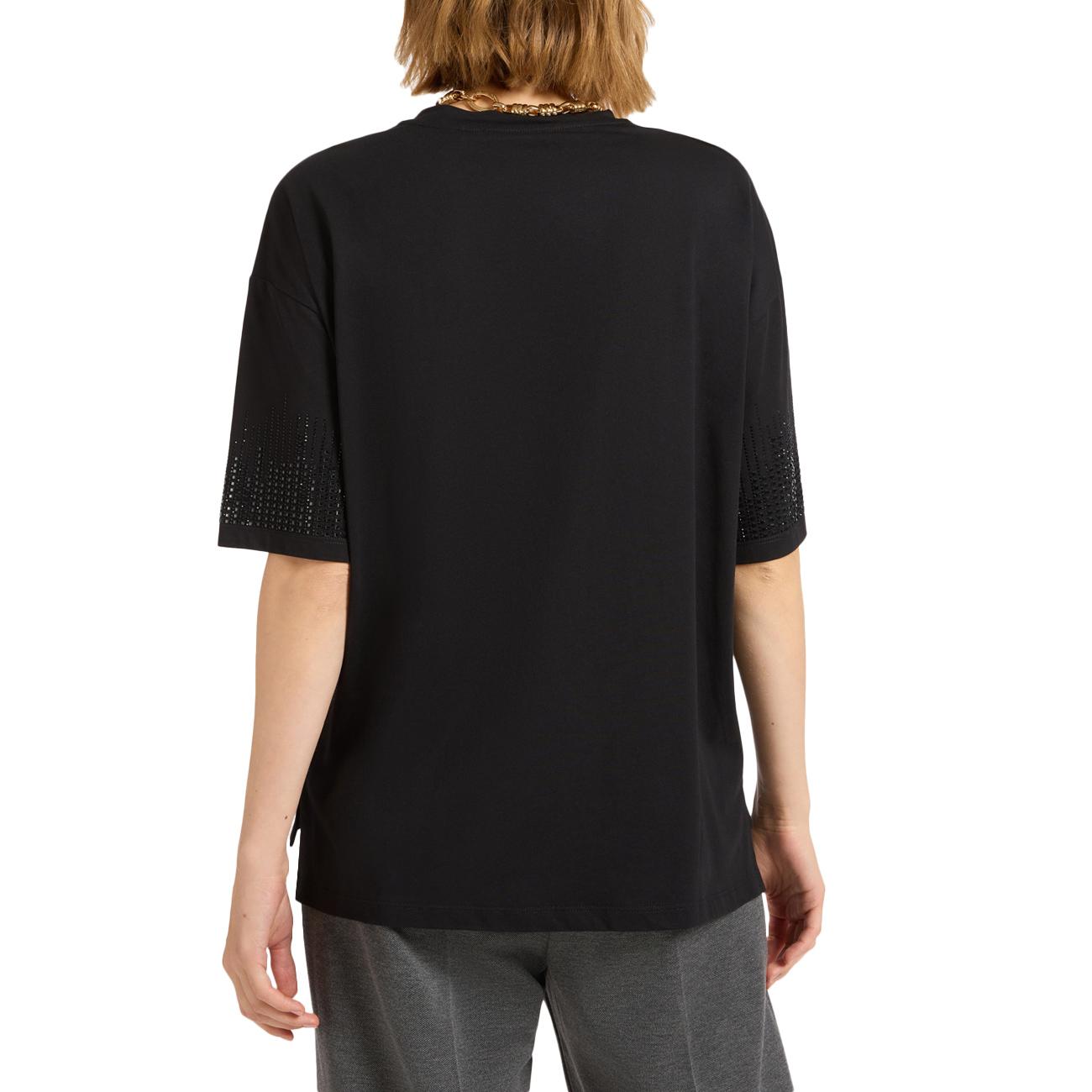 T-shirt Ricamata G315Z100523N 033 NERO ELENA MIRO' 