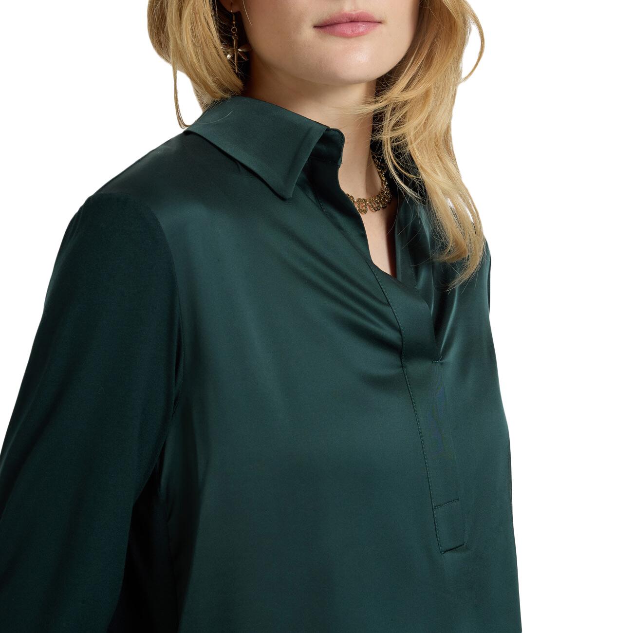 T-Shirt Polo In Due Tessuti G247Z100487N 035 ALLORO ELENA MIRO' 