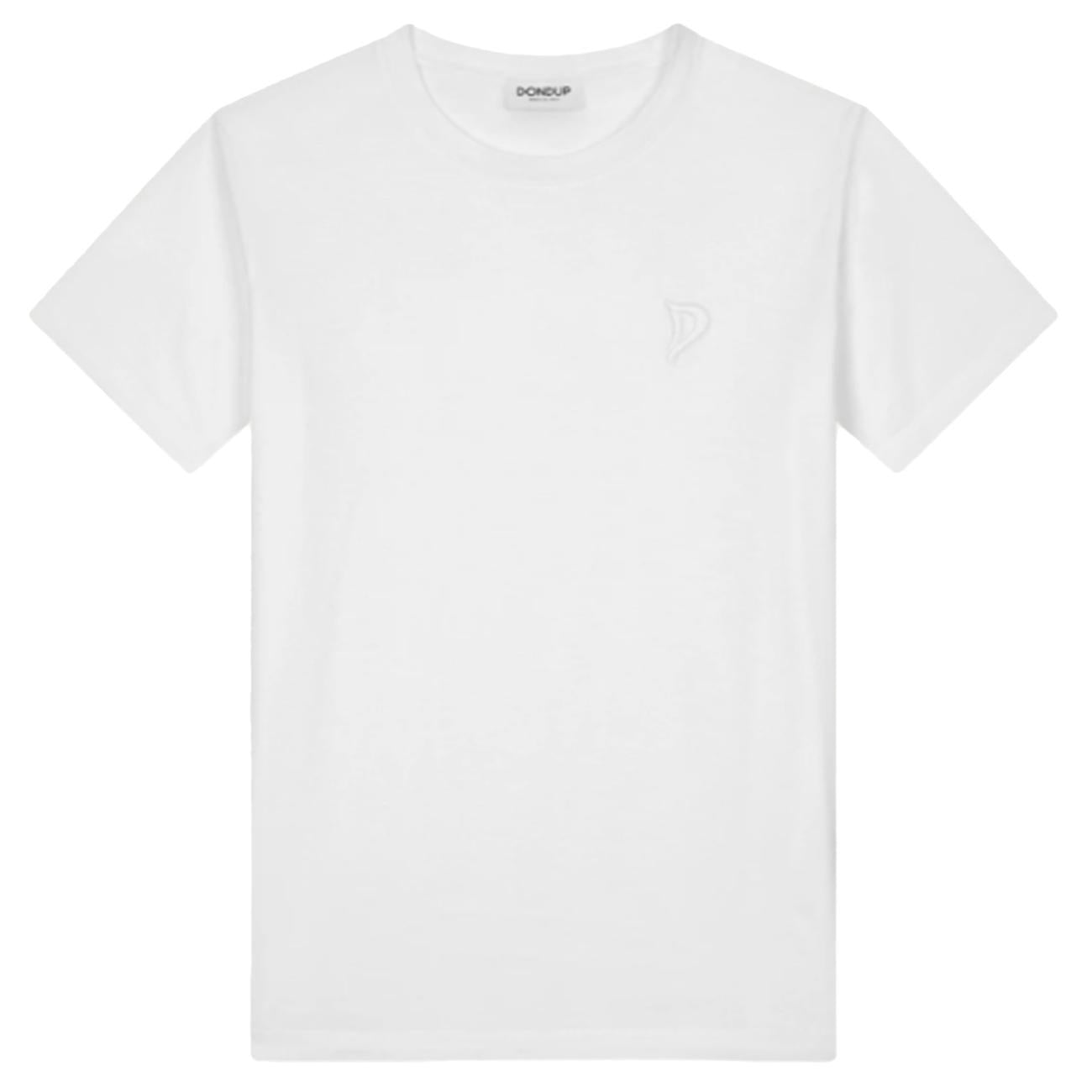 T-Shirt Girocollo Regular S746JF0271DFZ4DD 000 BIANCO DONDUP 