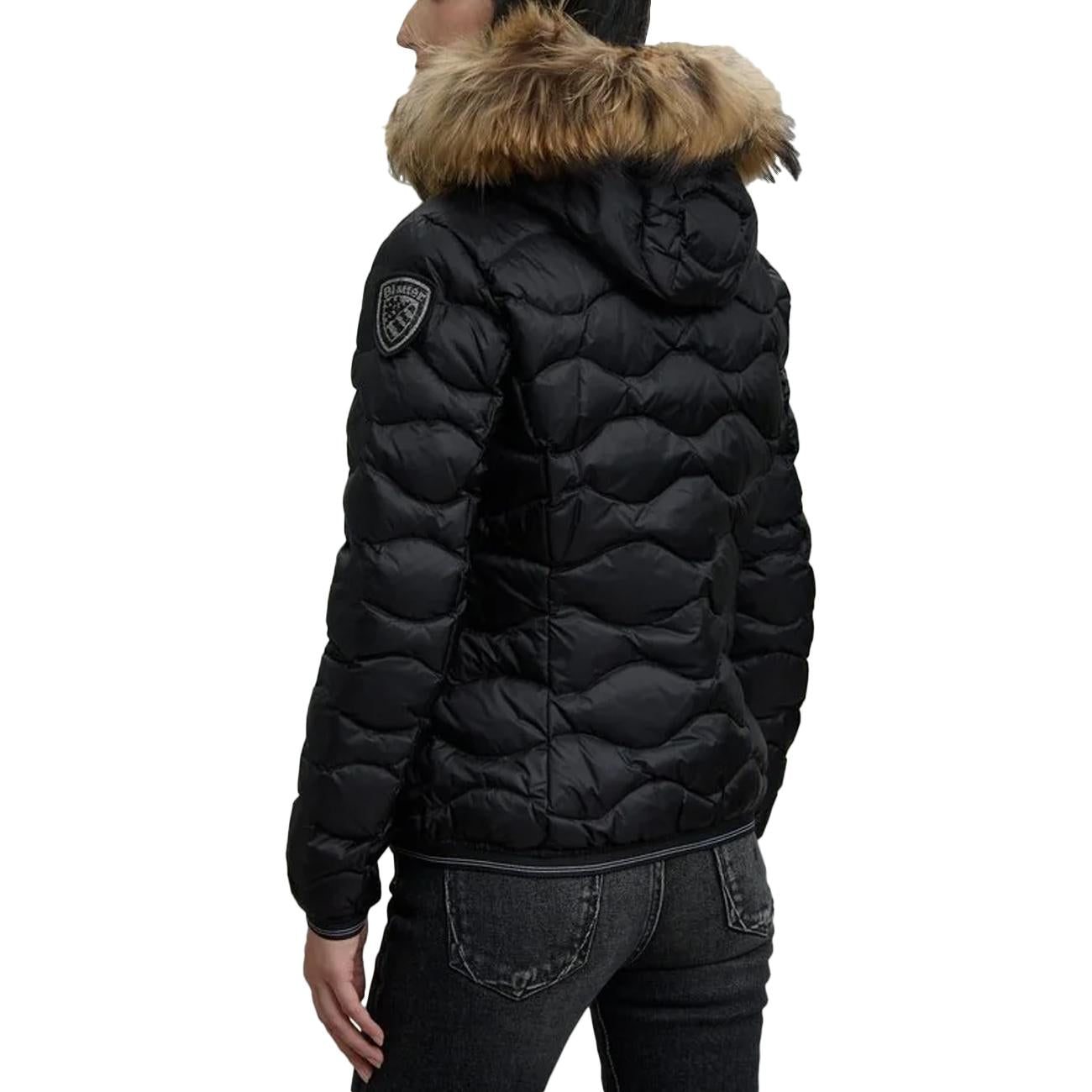 Piumino Aldie Con Pelliccia 25WBLDC03096-006047 999EI NERO BLAUER 