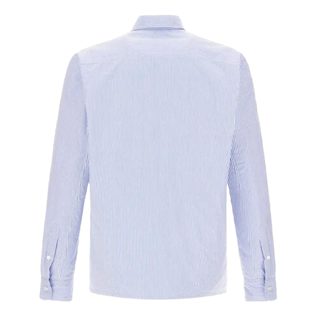 Shacket In Cotone A Righe GI000512U-13255 9105 AZZURRO HERNO 