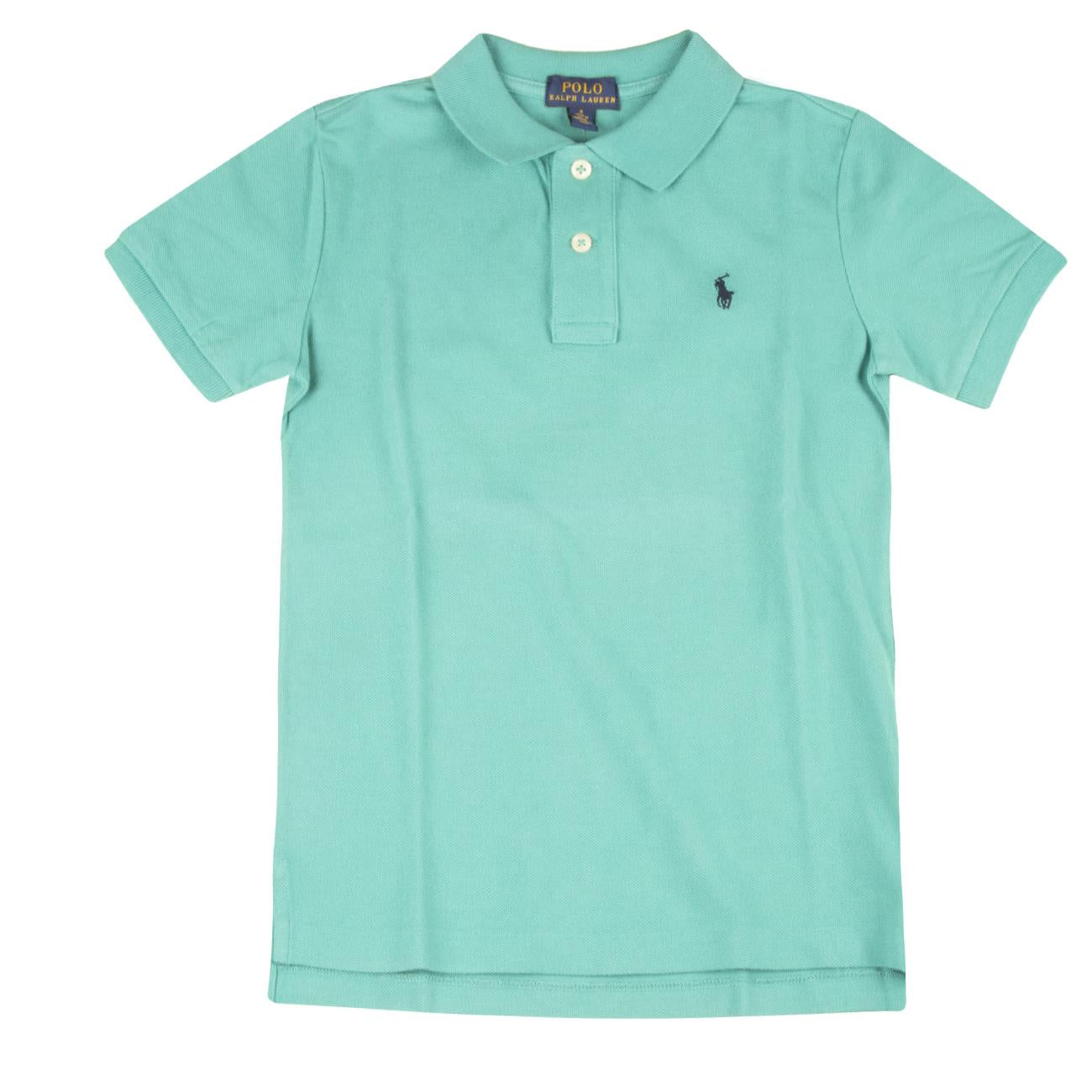 Polo In Cotone Bimbo Turchese 322690063 007 TURCHESE POLO RALPH LAUREN 