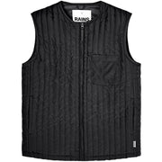 RAINS Smanicato Liner Vest Unisex Nero RA18320 BLACK 