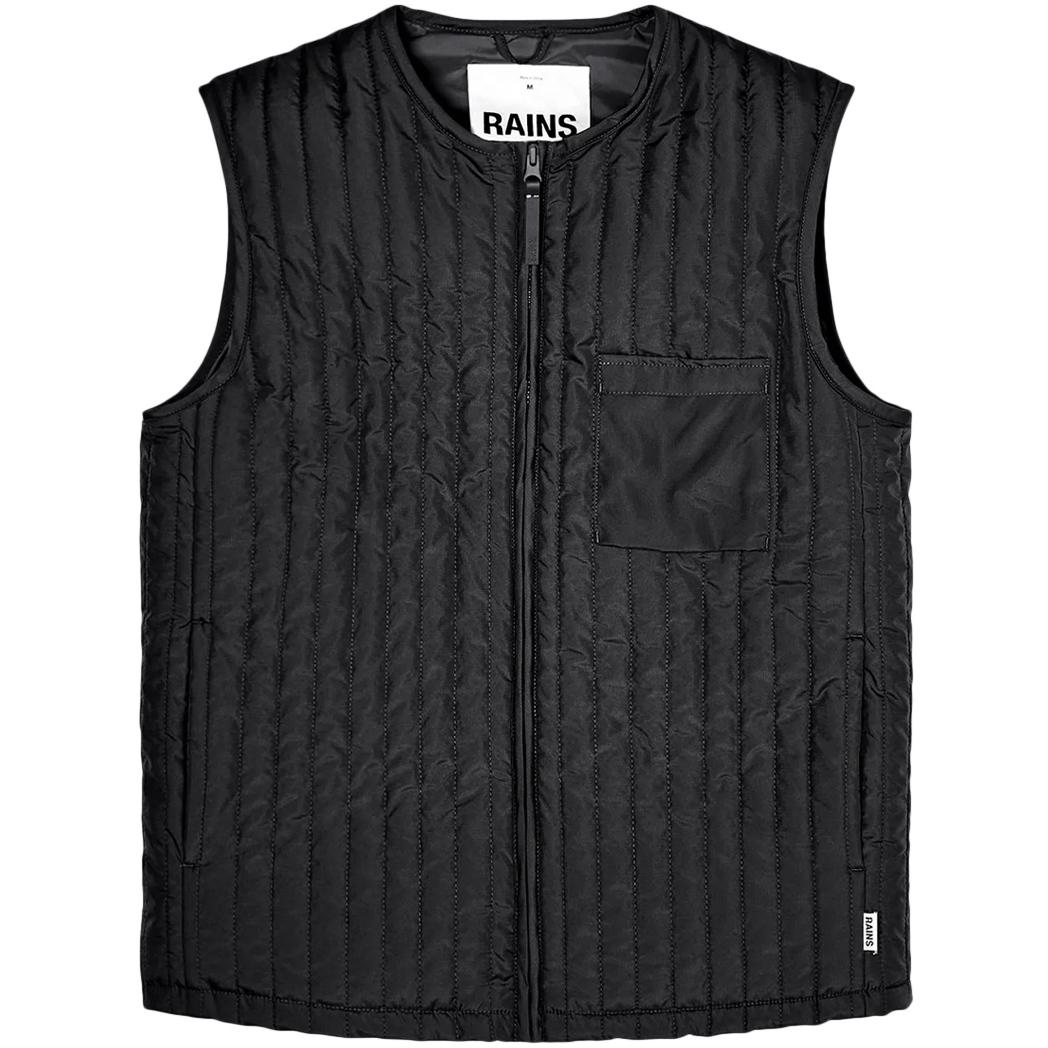 RAINS Smanicato Liner Vest Unisex Nero RA18320 BLACK 