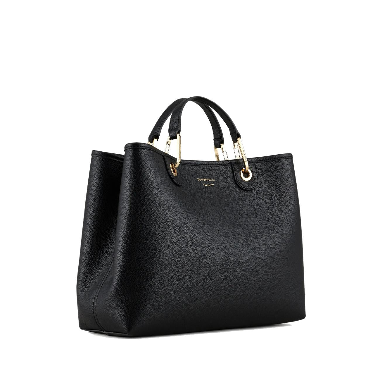 BORSA D. SHOPPER MEDIA (G) PELLE MYEA Y3D165YFO5B 85218 NERO/ARGENTO EMPORIO ARMANI ACCESSORI 