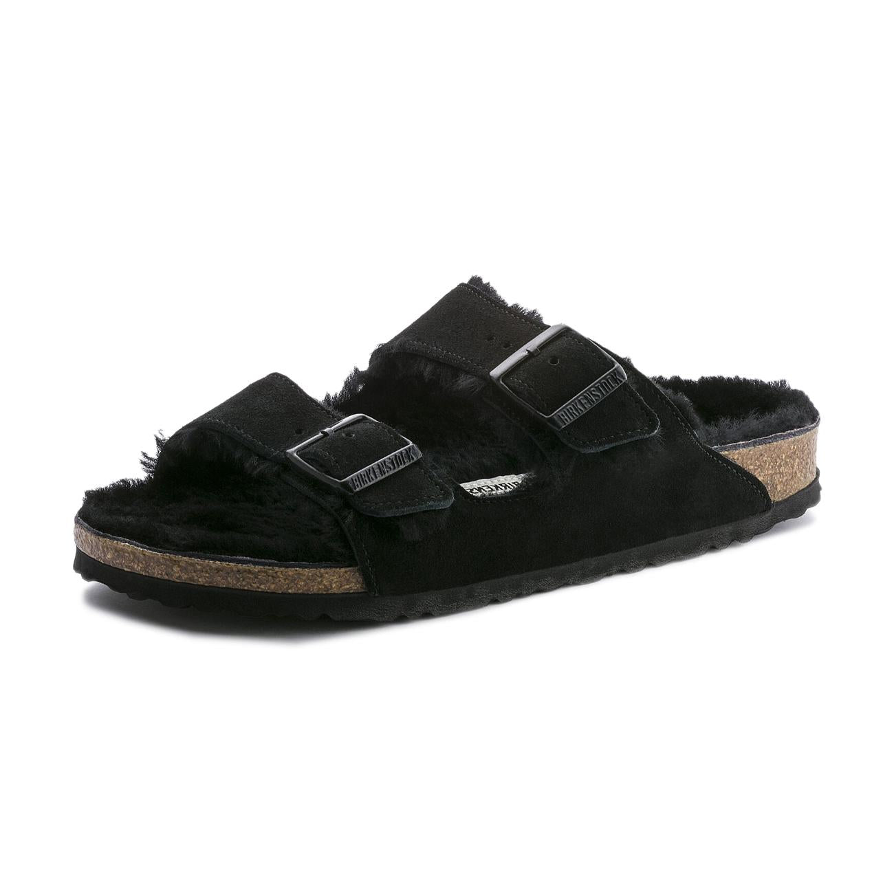 Sandali Arizona Shearling Unisex Black 0752663 BLACK/BLACK BIRKENSTOCK 