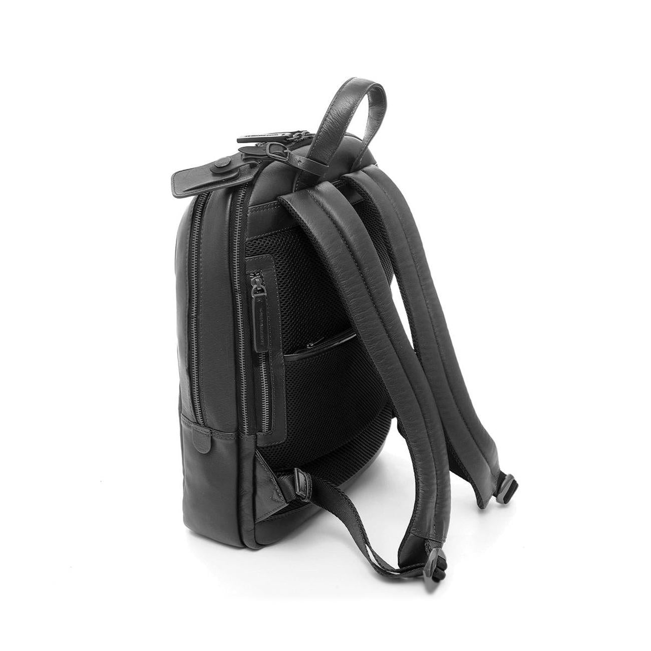 Zaino Round Large Tech Leather Unisex Nero 309182U 900 NERO A.G. SPALDING&BROS 