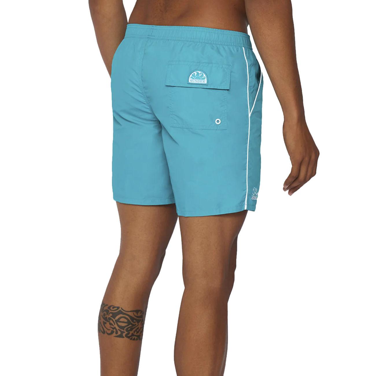 Bermuda Pervis Boardshort Uomo Blue Grass M420BDTA100 95001 BLUE GRASS 01 SUNDEK 