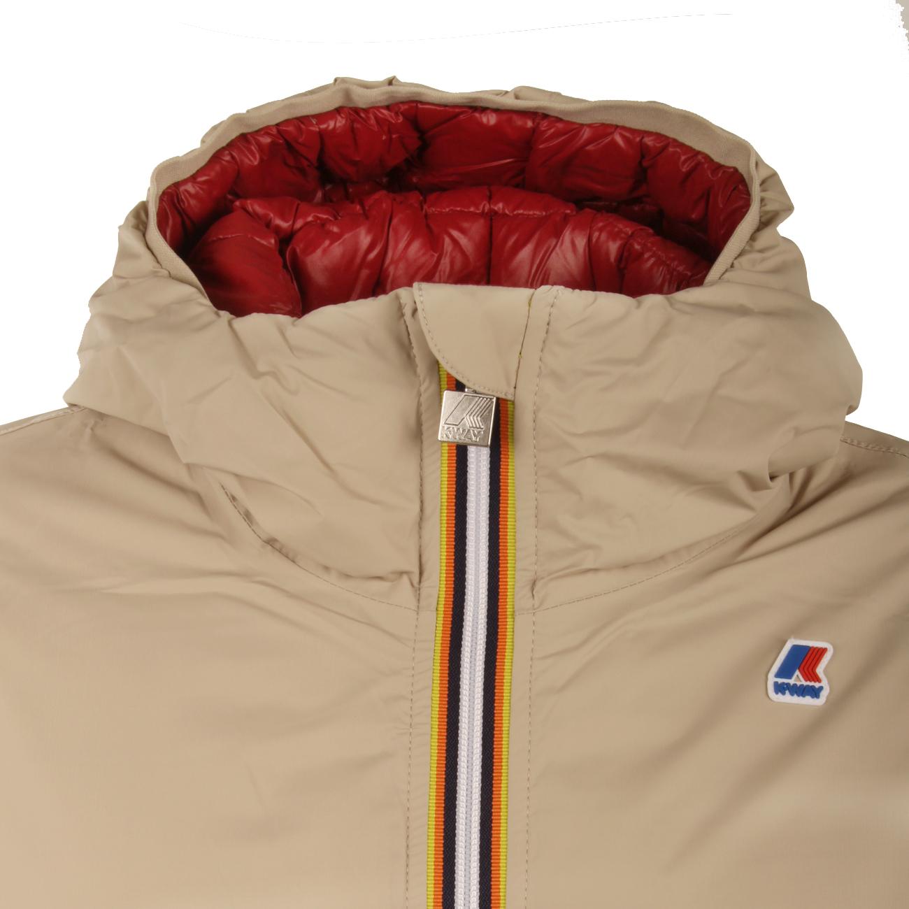 Giacca Sophie Thermo Plus 2 Double Donna Beige Grey Red K111EYW AFJ BEIGE GREY/RED DK K-WAY 