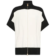 Cardigan Maniche Corte Misto Viscosa S606Z000010N 0A1 JUTA/NERO ELENA MIRO' 