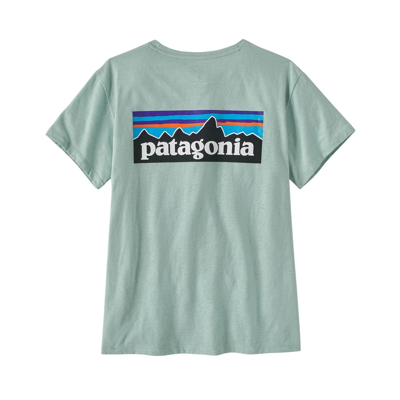 T-Shirt Logo Responsabili-Tee Donna Wispy Green 37567 WPYG WISPY GREEN PATAGONIA 
