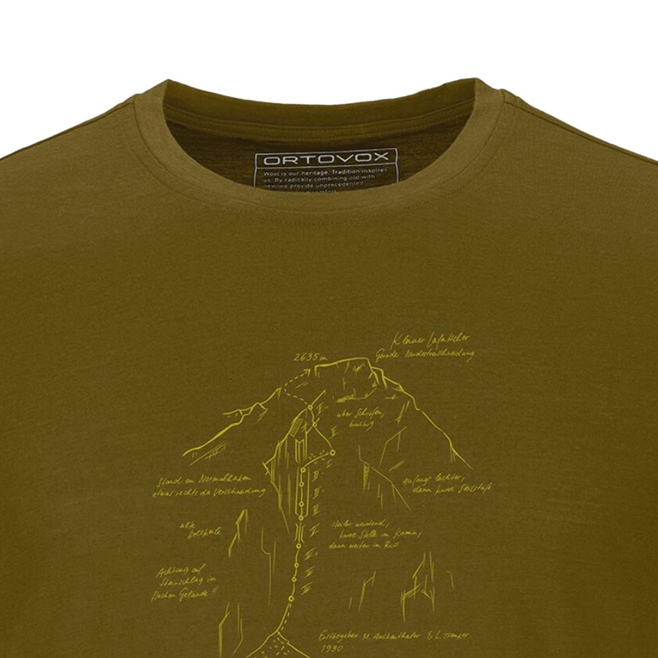 Tshirt 120 Tec Lafatscher Uomo Green Moss 88123 GREEN MOSS ORTOVOX 