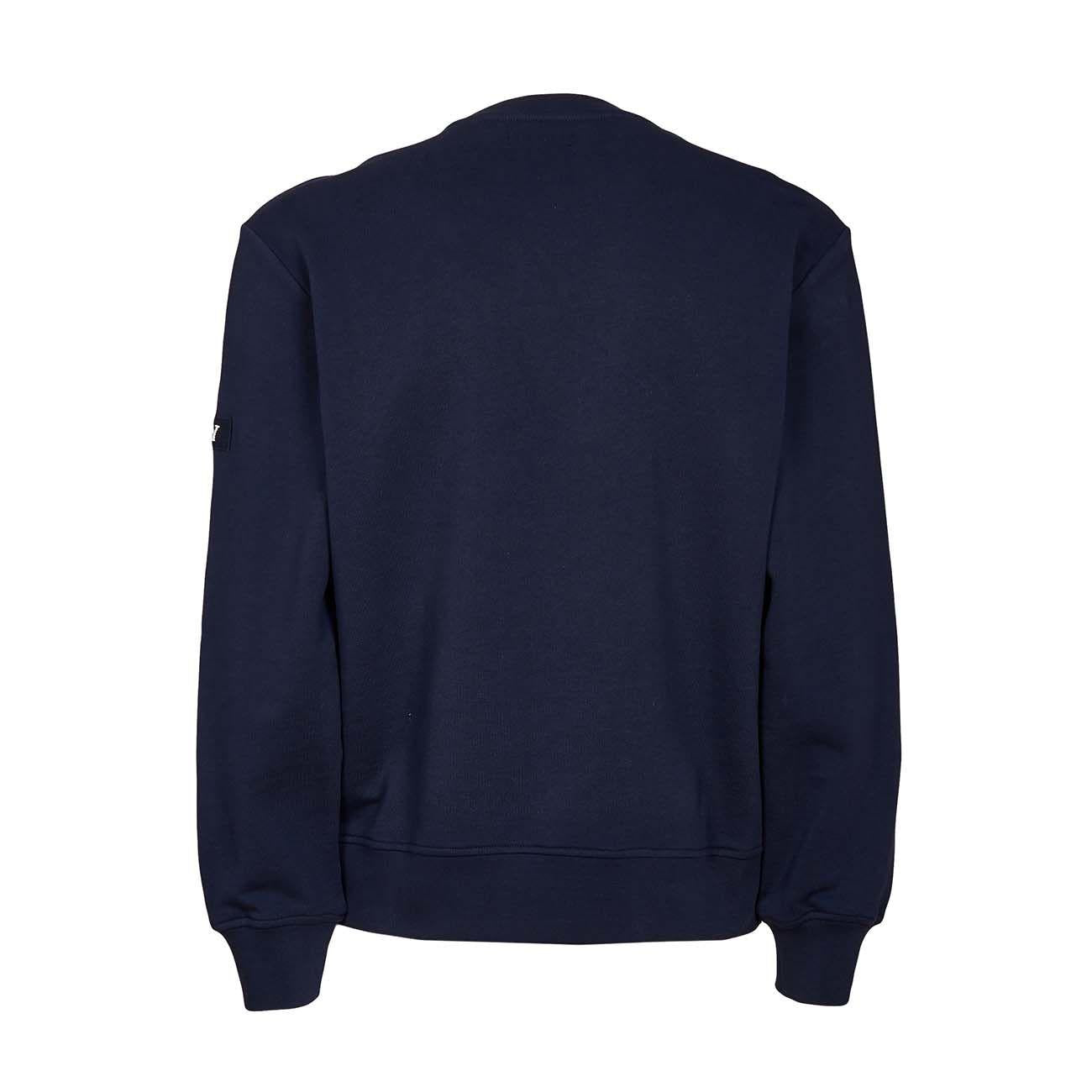 Felpa Con Zip Tasca Marsupio Uomo Navy NJMB5441430UCZ U807NAVY FAY 