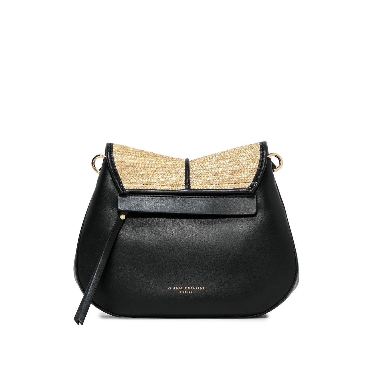 Borsa A Spalla Helena Round In Pelle Donna Nero BS9666HGL/PGLF 001NERO GIANNI CHIARINI 