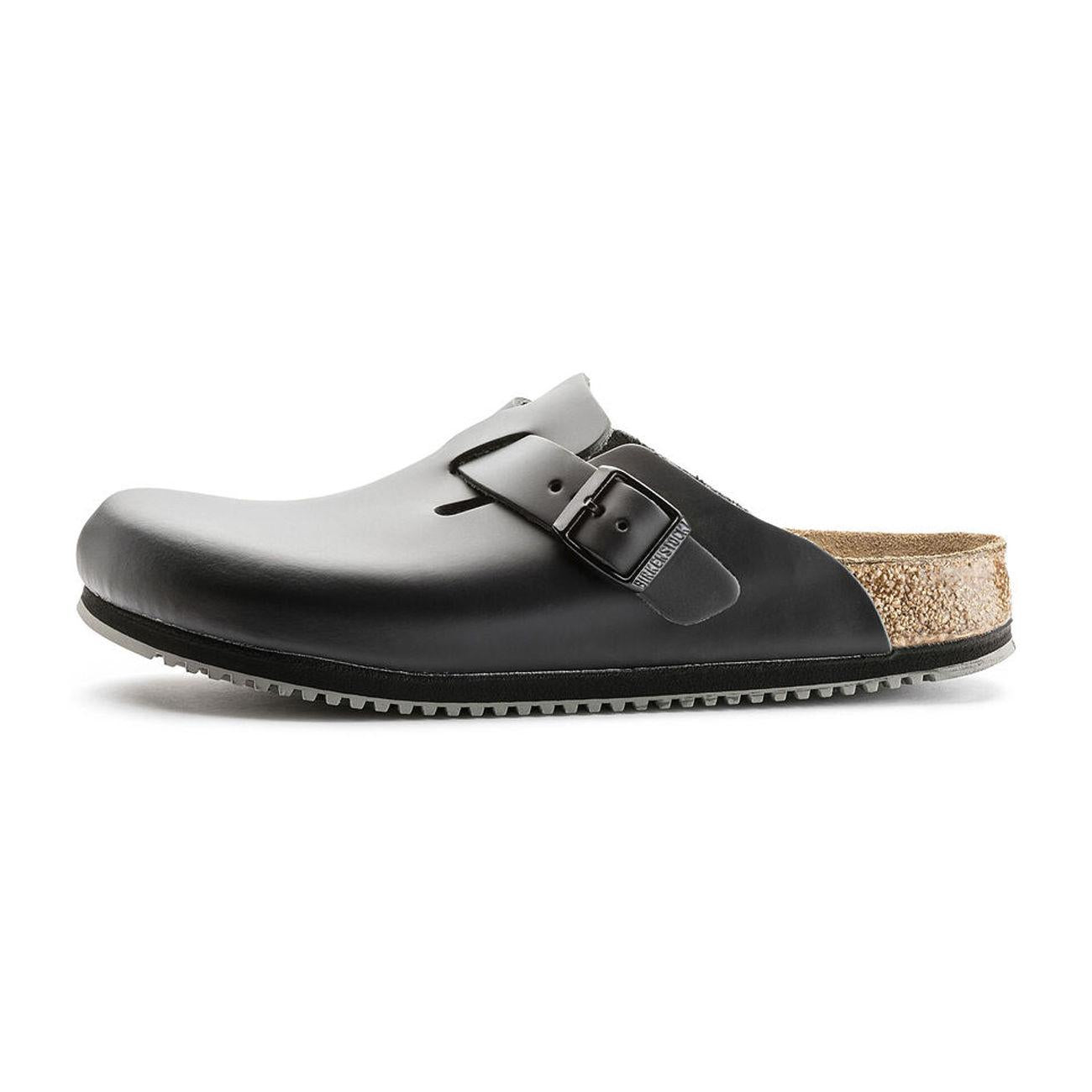 BOSTON SUPER GRIP PROF. NATURAL LEATHER BIRKENSTOCK 0060196 BLACK BIRKENSTOCK 