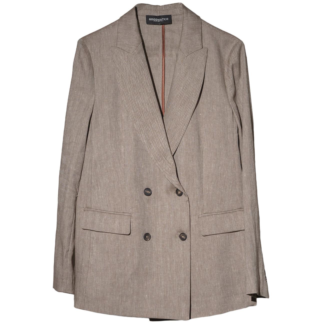 Blazer Doppiopetto AB5151 Z19 BROWN HERRINGBONE GOODMATCH 