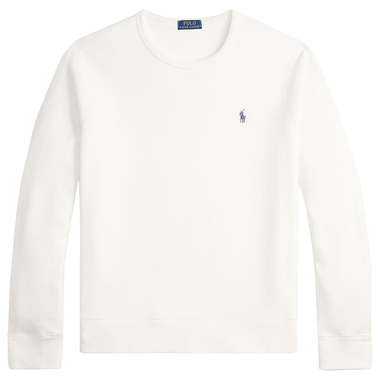 Felpa Girocollo 710A12485 005 WHITE POLO RALPH LAUREN 