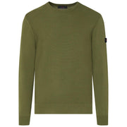 Maglia Ganna 03 In Tricot Di Cotone PEU5837 99012010 471 VERDE MILITARE PEUTEREY 
