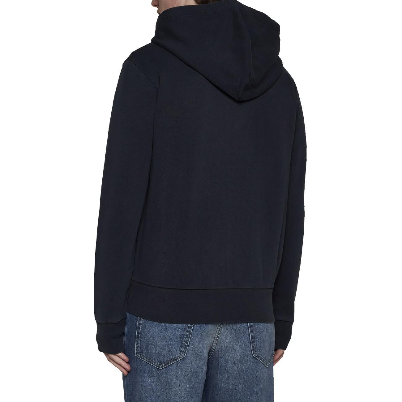 Felpa Full Zip Uomo Faded Black Canvas 710916692 010 FADED BLACK CANVAS POLO RALPH LAUREN 