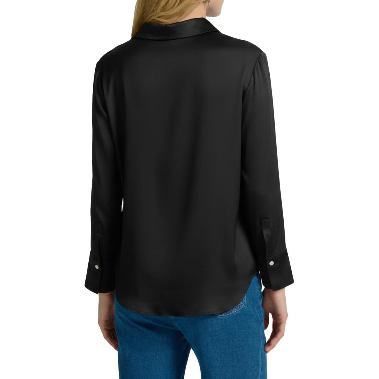 T-Shirt Polo In Due Tessuti G247Z100487N 033 NERO ELENA MIRO' 