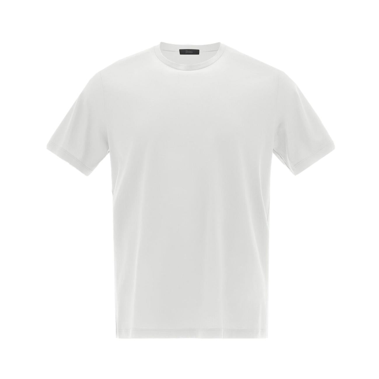 T-Shirt Crepe Uomo Bianco JG000166U52005 1000 BIANCO HERNO 