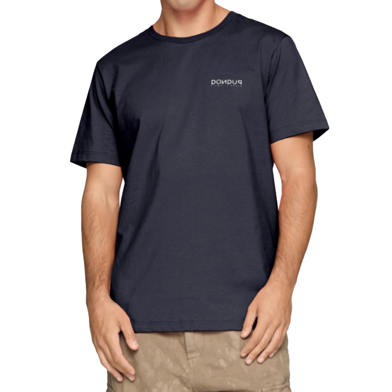 T-Shirt Girocollo In Jersey US198JF0309UIT08 890 BLU DONDUP 