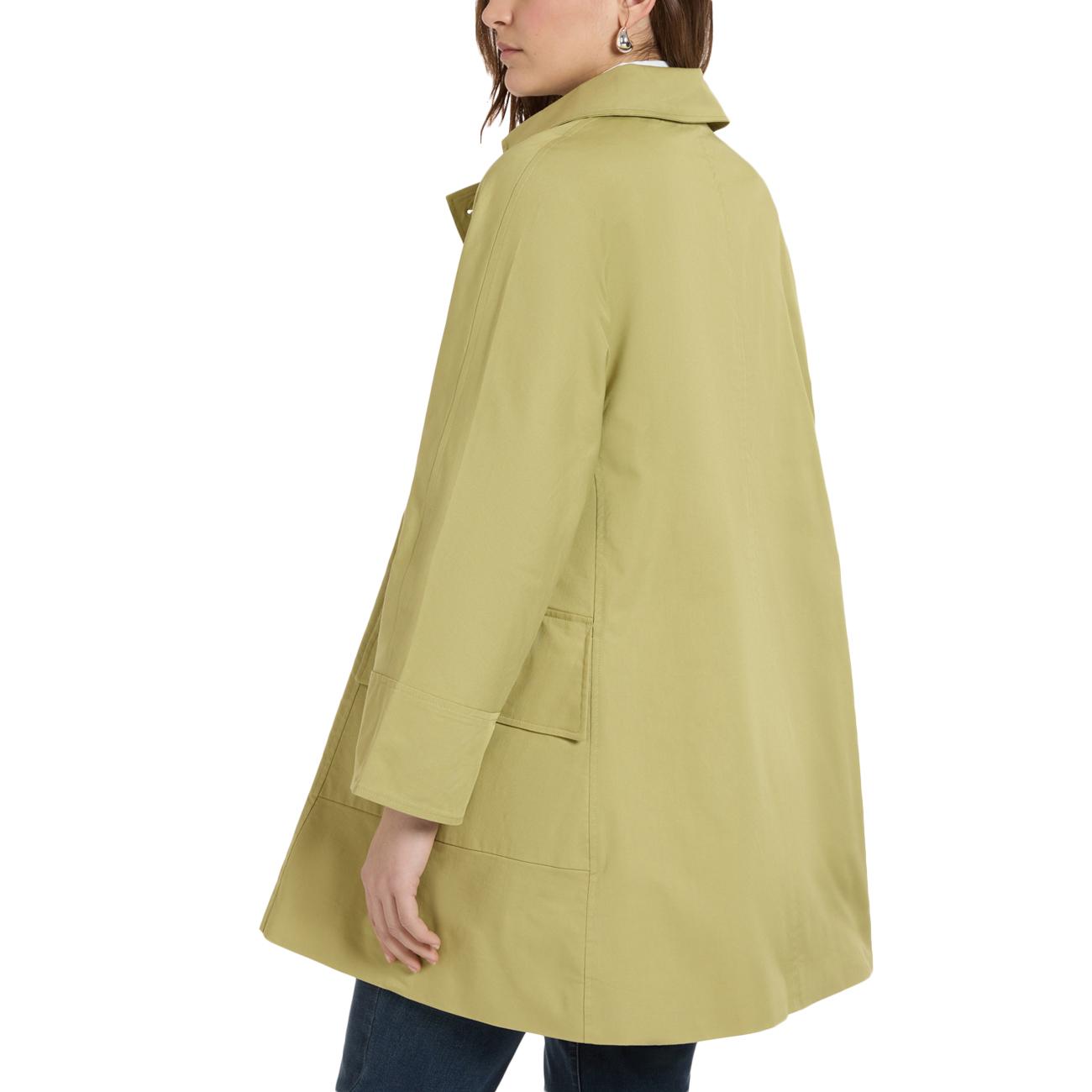 Trench Doppiopetto In Gabardine F239P000182N 0A5 AVOCADO ELENA MIRO' 