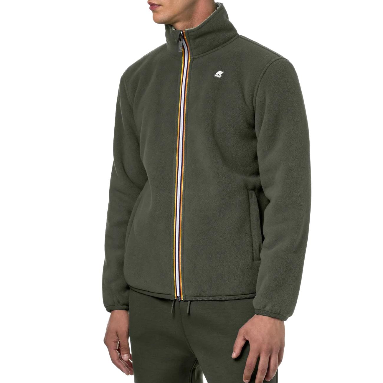 Giubbotto Pascal Sherpa Polar In Pile Uomo Verde K71238W AJG VERDE/VERDE K-WAY 