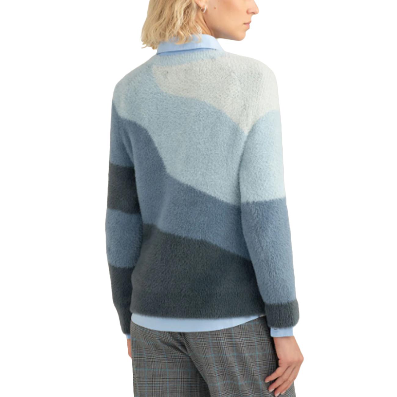 Maglia Effetto Pelliccia Multicolore FW25W28MG A0705 SKY FRED MELLO 