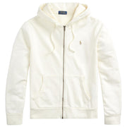 Felpa Con Cappuccio Con Zip Garzata Stone Wash 710916692 003 CLUBHOUSE CREAM POLO RALPH LAUREN 
