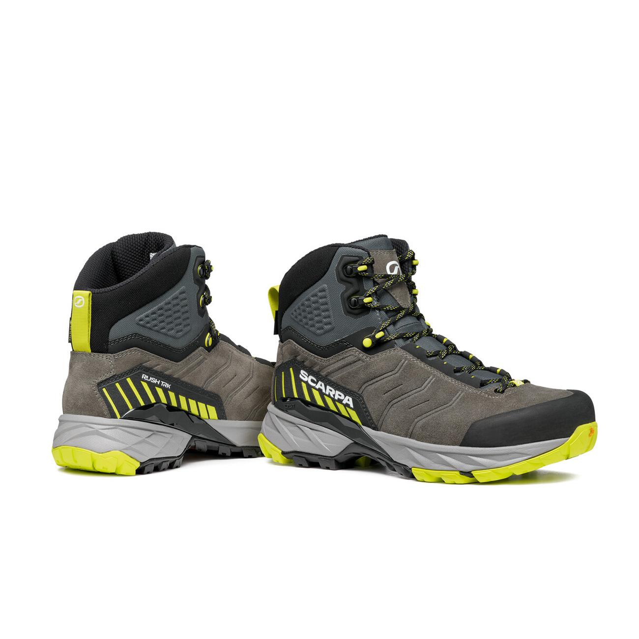Scarpe Da Trekking Rush Trk Gtx Rha Free-Dome Uomo Titanium Lime 63143-200 4 TITANIUM-LIME SCARPA 