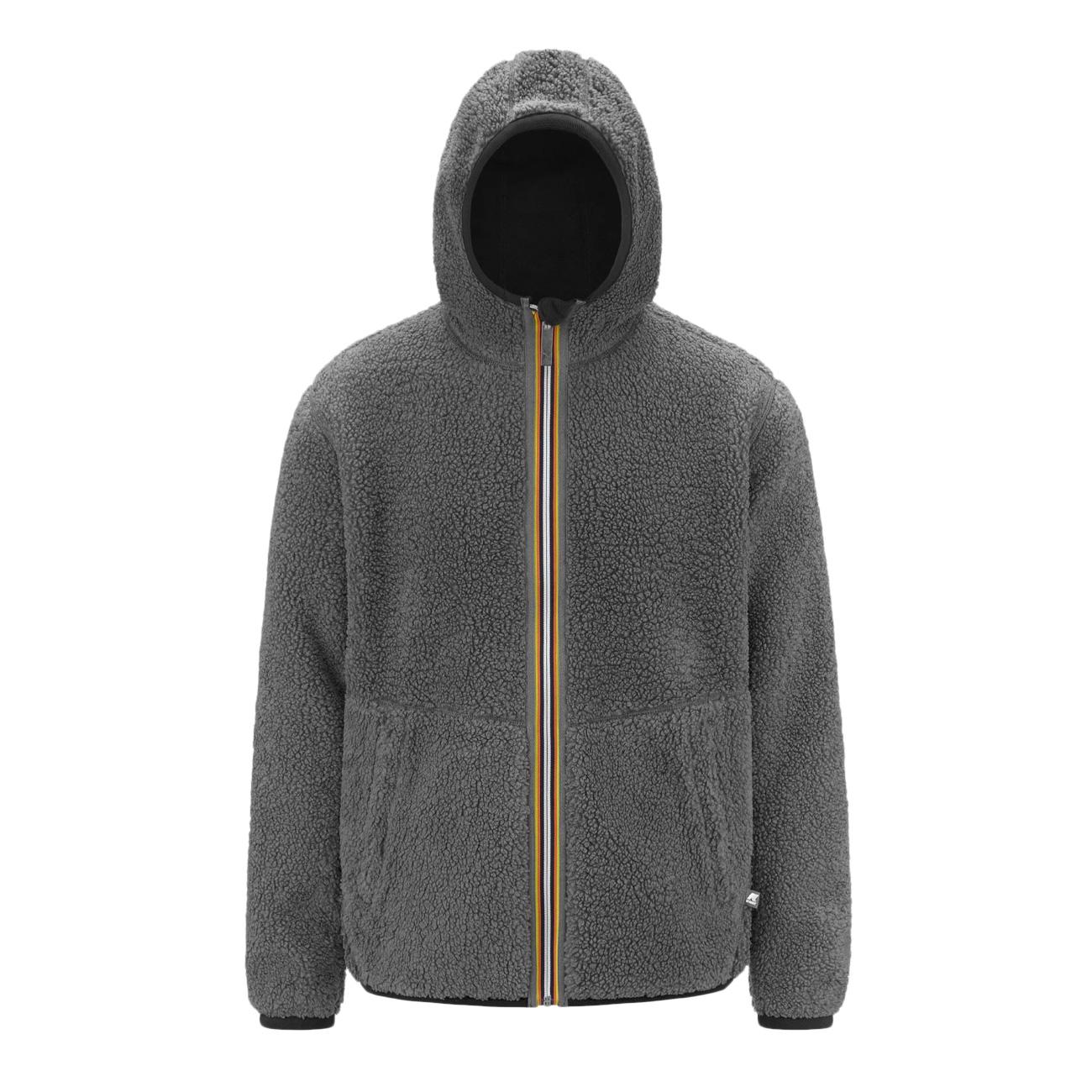 Felpa Jack Sherpa Polar Pile Uomo Blu Grigio K71237W AM0 BLU/GRIGIO K-WAY 