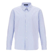 Shacket In Cotone A Righe GI000512U-13255 9105 AZZURRO HERNO 