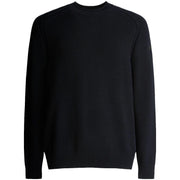 Knit Cotton Plain Round Uomo Blue Black WES032 60 BLUE BLACK RRD 