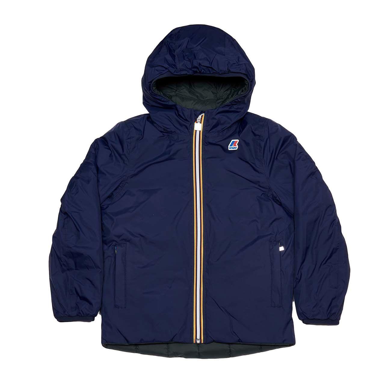 Giubbino Jacques Thermo Plus 2 Double Reversibile Uomo Blue Green K111BEW A01BLUEMARITIME.GREEN K-WAY 