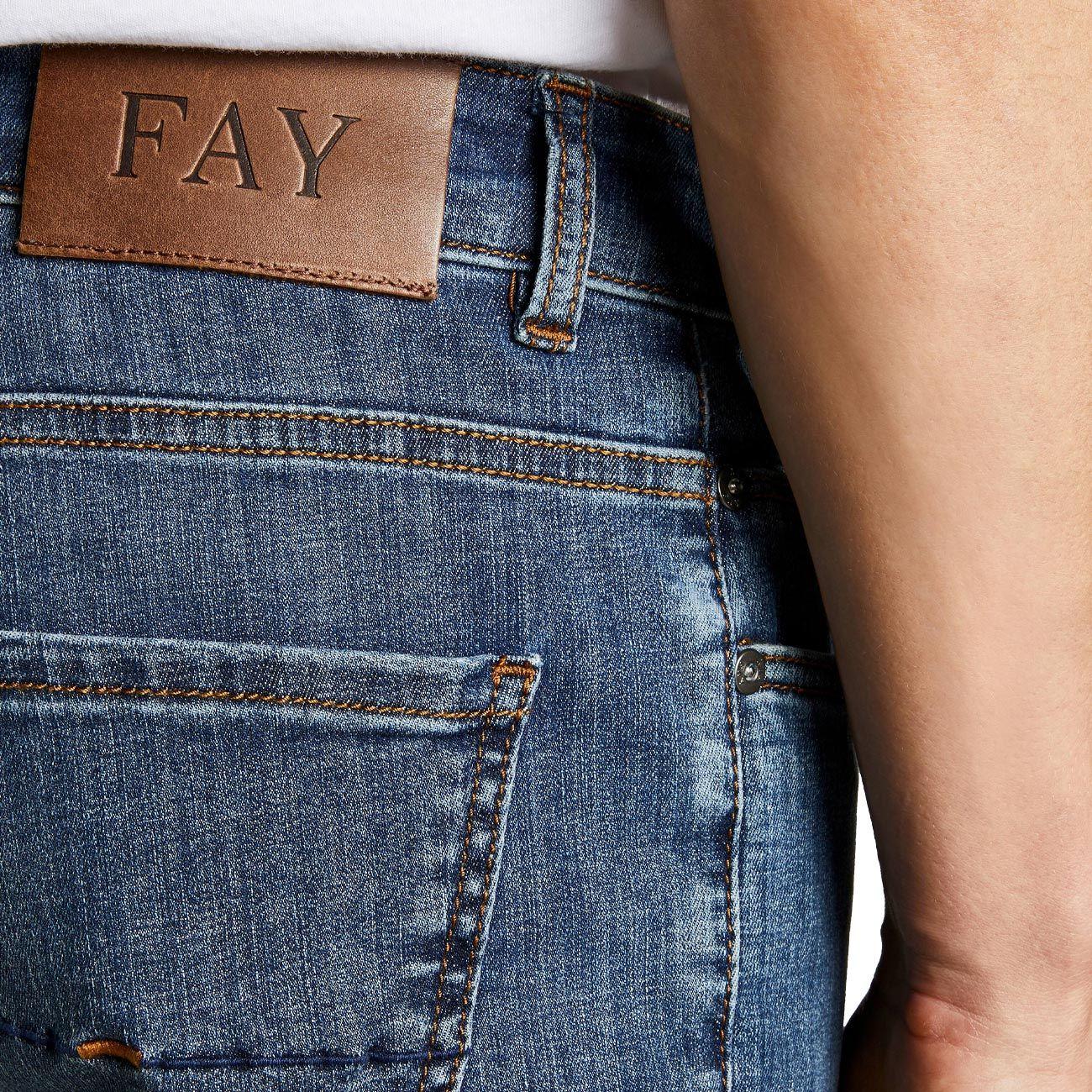 JEANS U. 5 TASCHE ORIGINAL SLIM FIT F.DO 18 FAY NTM8246196LUELU605 BLUETTE FAY 