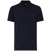 Polo Mezzola 02 In Piqué Di Cotone Stretch PEU5471 99012182 215 BLU PEUTEREY 