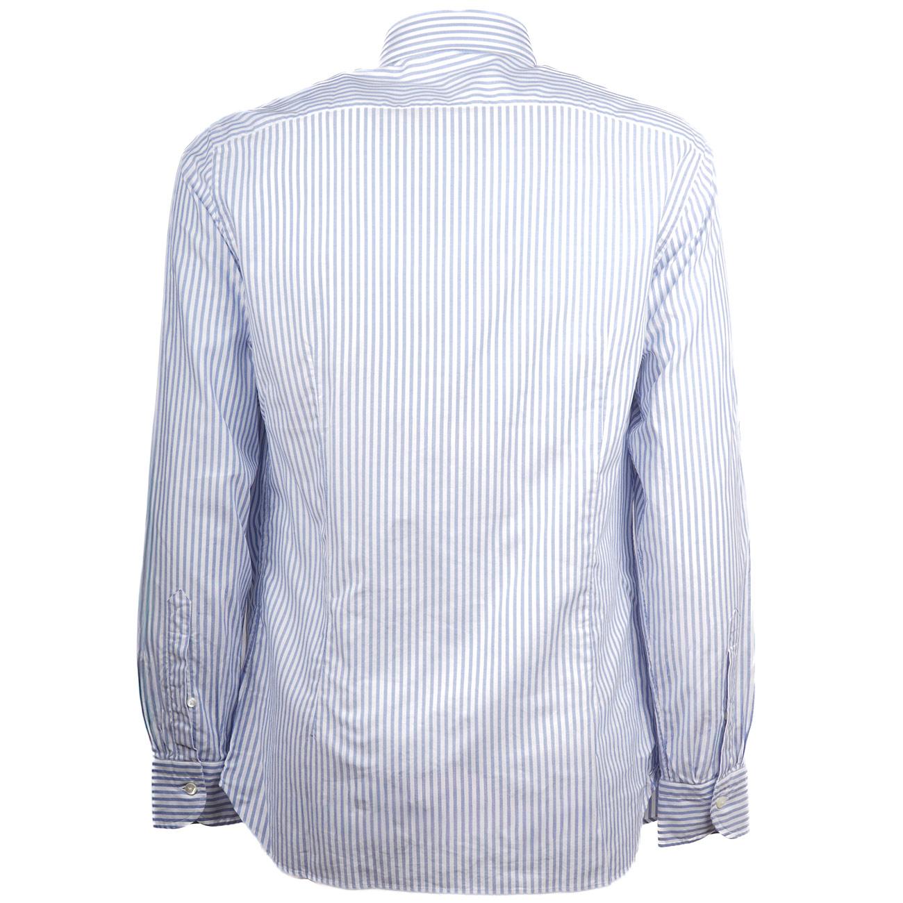 Camicia Slim Fit a Righe RG-OX 29 BIANCO AZZURRO MASCHERONI 