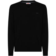 Pullover Con Scollo A V Uomo Nero K42102 11 NERO SUN68 